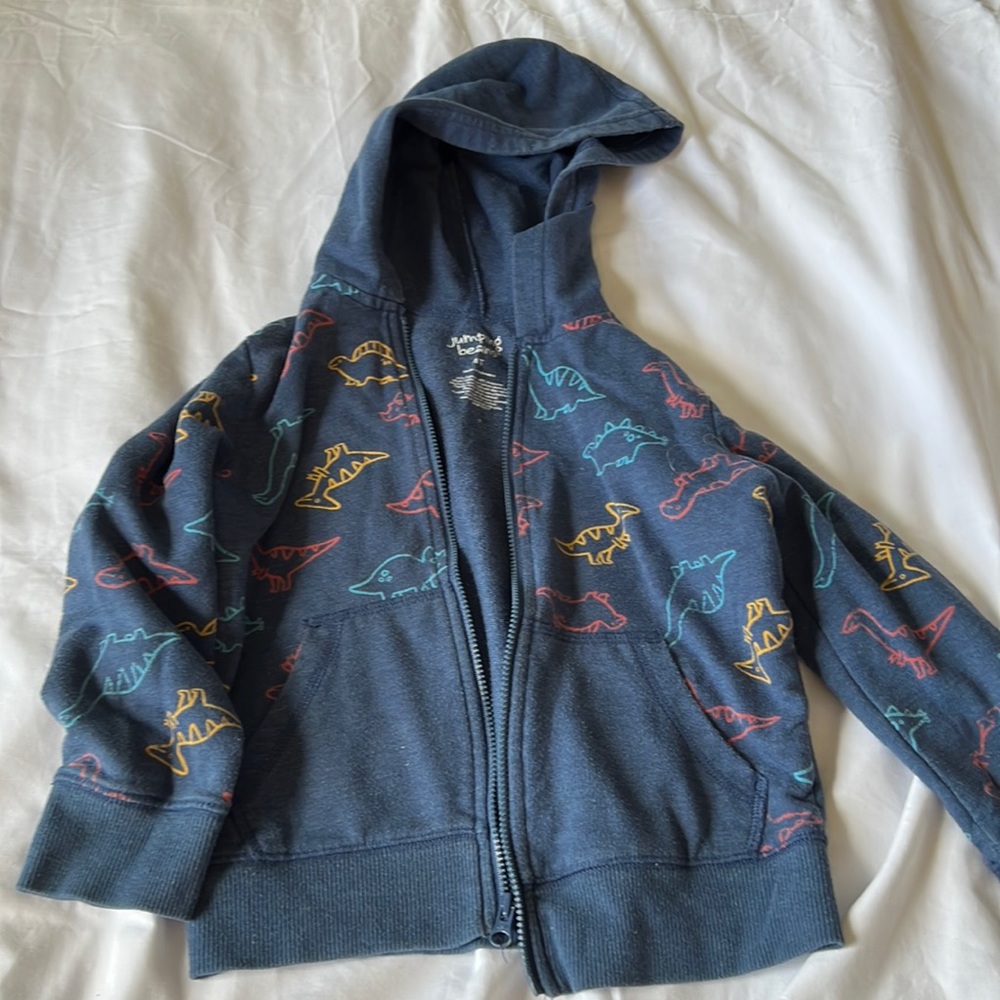Jumping Beans 4T Dinosaur Zip-Up Hoodie